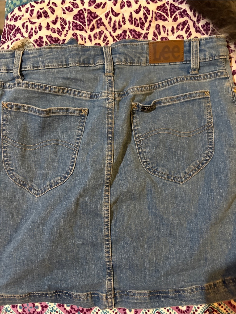 Lee Mid-Rise DenimSkort in Blue Size 8 - Picture 4 of 5